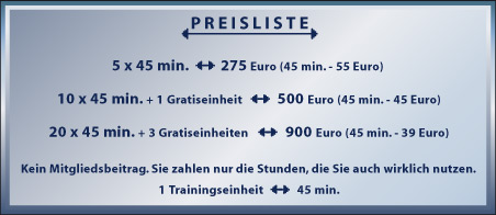 Preisliste Preisliste